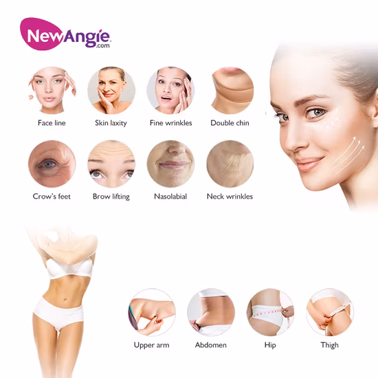 3D Hifu Face Lift Faltenentfernungs- und Körperschlankheitsmaschine Hifu Mini