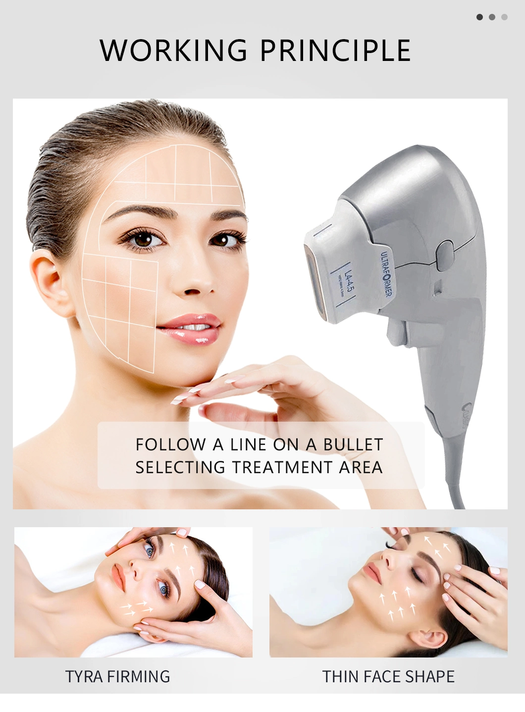 7D Hifu Skin Lifting Smas Eye/Neck/Face Lift Body Slimming Beauty Machine