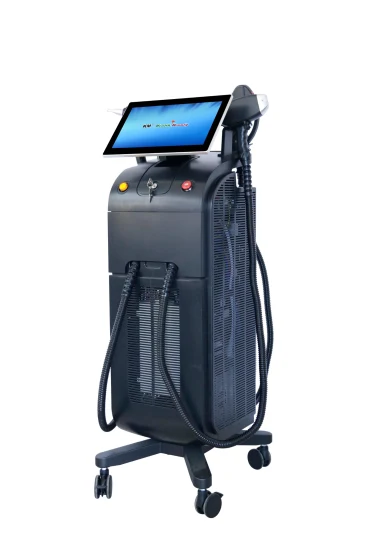 4 In1km 3 Wellenlänge 1200W 1600W Eis-Platin-Titan-Diodenlaser-Haarentfernungsmaschine Preis / Q-geschalteter ND YAG-Laser Tattooentfernung IPL RF Hautschönheitsmaschine