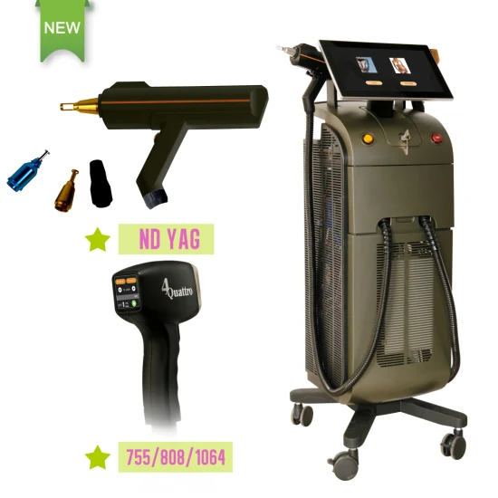 Promotion IPL ND YAG Laser Titan XL Eislaser / Laser 808 Diodenlaser Haarentfernungsmaschine / 755 808 1064 Enthaarung 808 nm Diode Eis Platin Enthaarungslaser