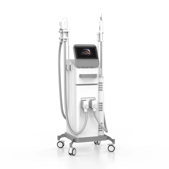 3 in 1 Multifunktions 360 Elight Opt IPL Haarentfernung ND YAG Laser Tattooentfernungsmaschine mit RF-Griff