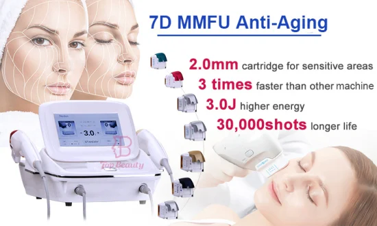 7D Hifu Hautstraffung SMAS Auge/Hals/Facelift Körper Abnehmen Tragbare Hifu Korea Heimgebrauch Hautstraffung Maschine